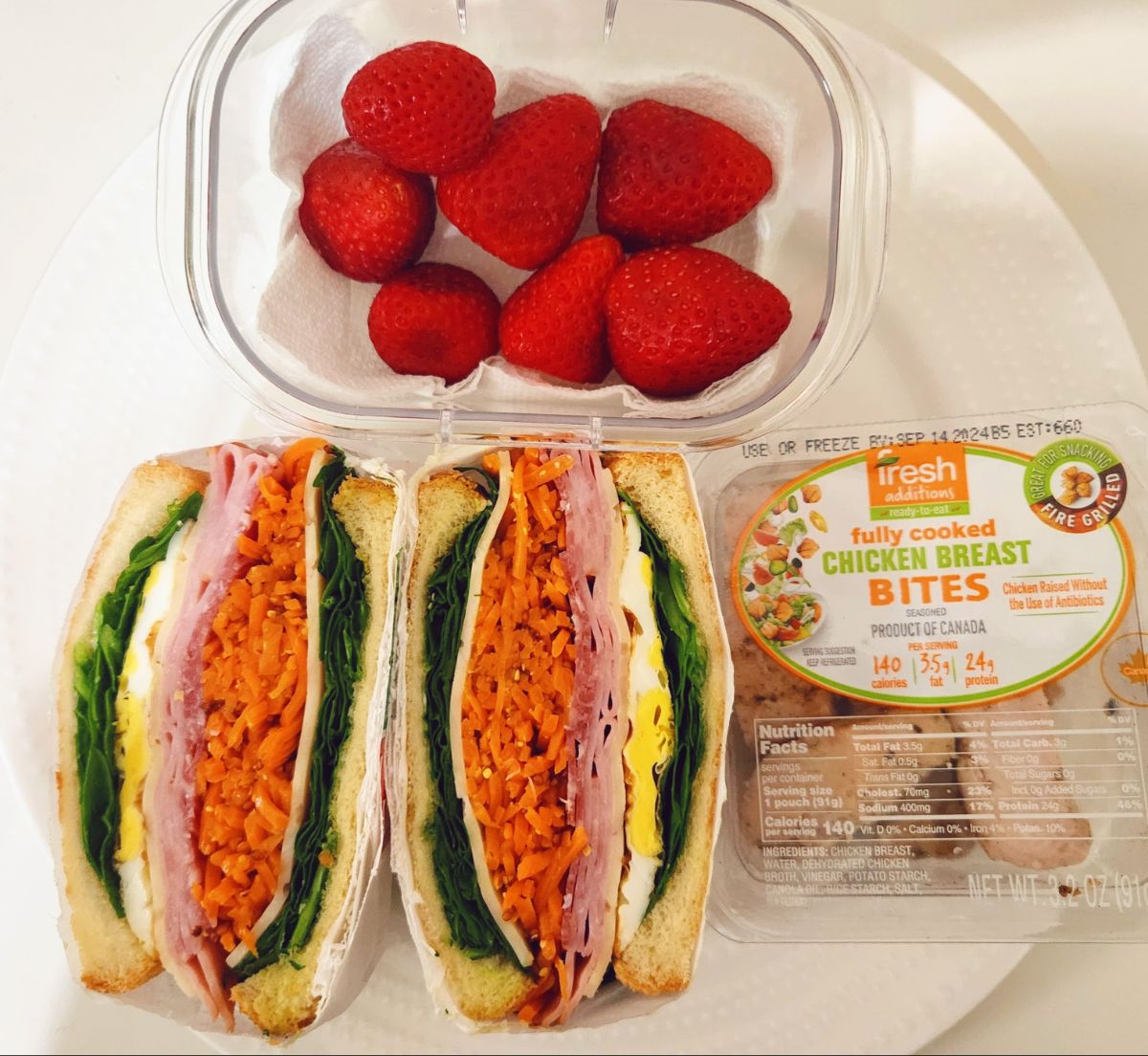 Carrot laffe sandwich — lunchbox by Mommylunchlab