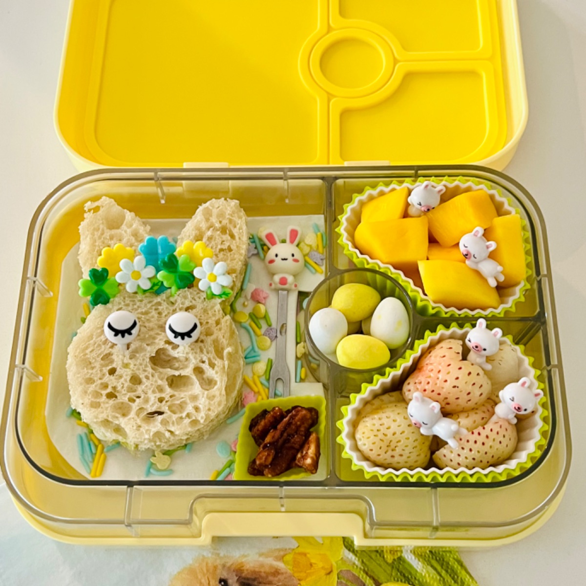 Bunny Themed Lunchbox — lunchbox by Back_seat_meals