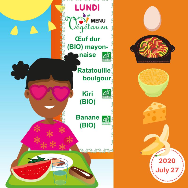 Kids Lunch Idea - School Menu from Paris, France | Teuko.com — lunchbox by Paris School Menus