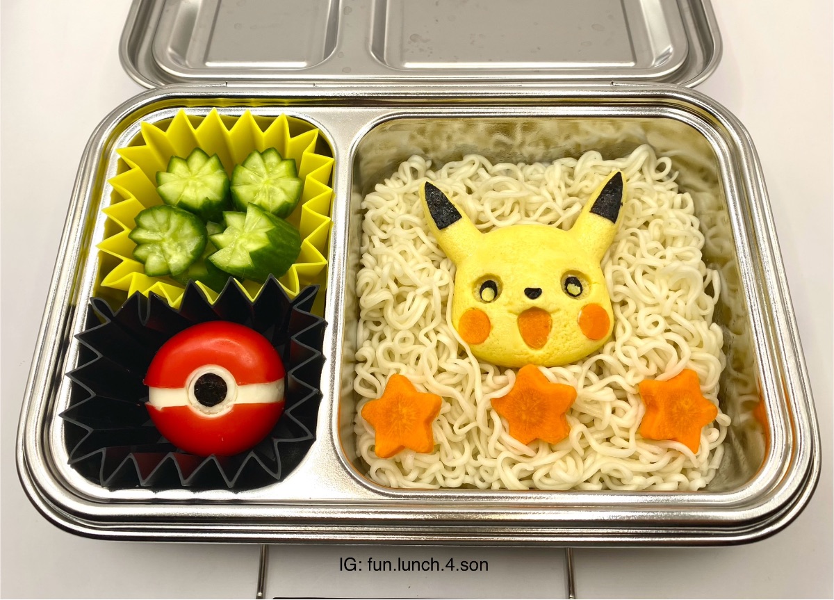 Pikachu Steamed egg — lunchbox by Funlunch4son