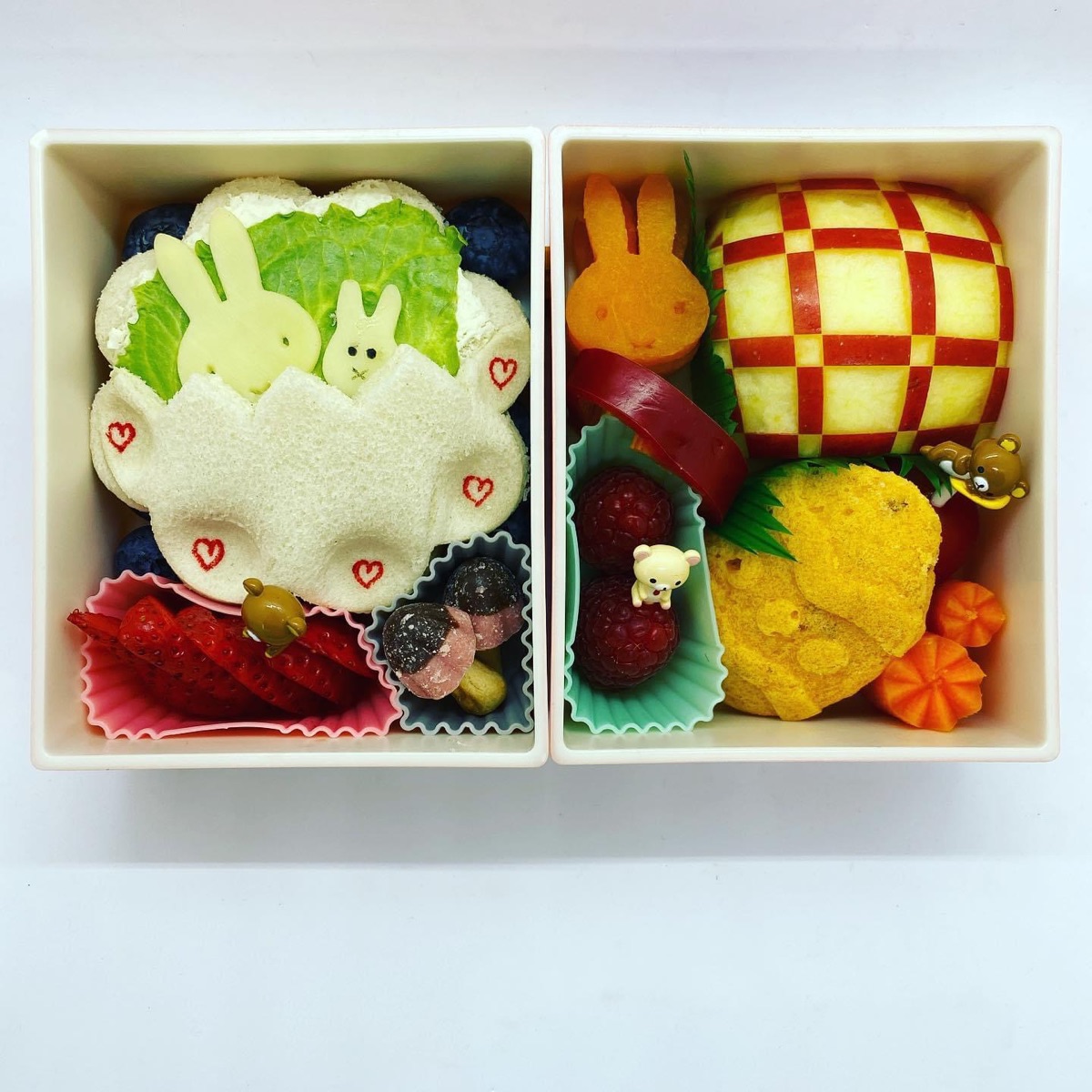 Bunnies — lunchbox by Silkes bentoboxes