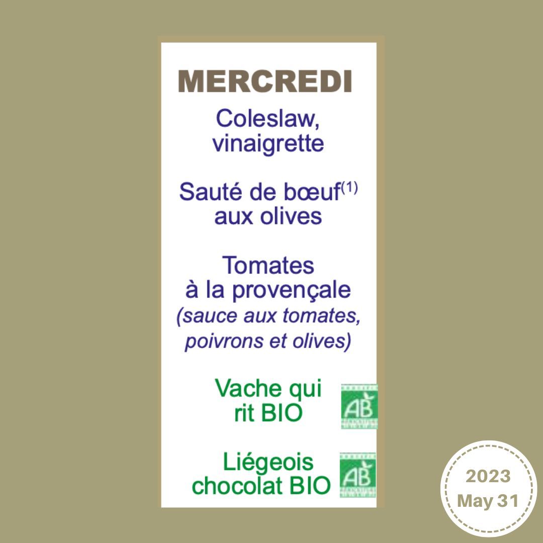 French School Lunch Menu — lunchbox by Paris School Menus