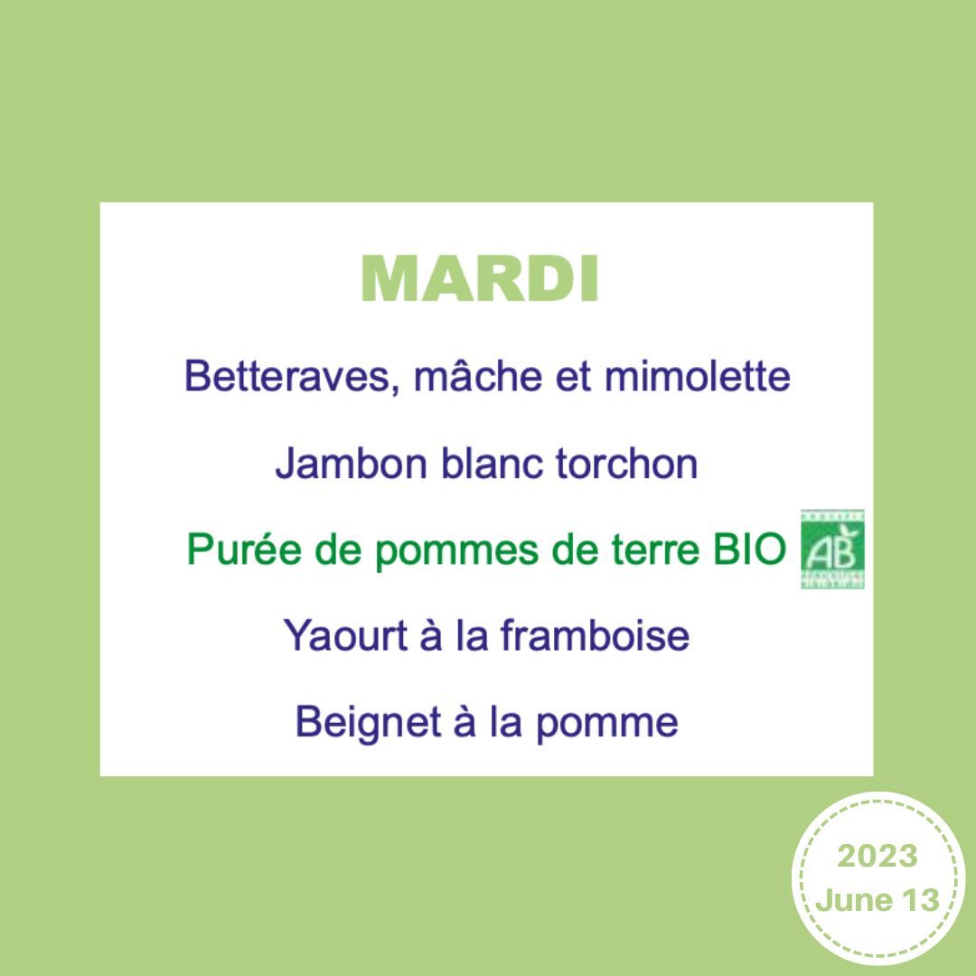 French School Lunch Menu — lunchbox by Paris School Menus